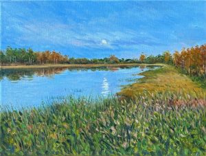 l 015 moonlight bearspow oil on canvas 40x30 cm 2022