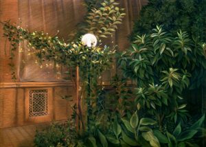 l 023 my old house in night pastel 75x55 cm 1995