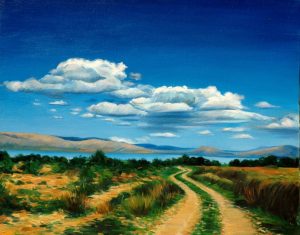 l 033 the path toward salt lake 70x50 cm 1999