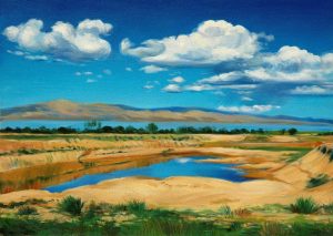 l 035 salt lake vista oil on canvas 70x50 cm 1999