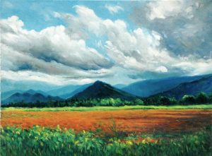 l 039 weight of the clouds oil on canvas 70x50 cm 1987