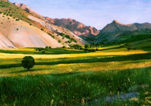 l 01 the lush field of margoon oil on canvas 80x60 cm 1986