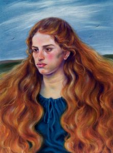 p 10 firoozeh pastel 55x75 cm