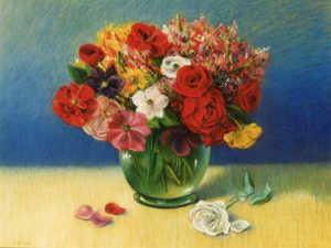 sl 012 floral harmony pastel 70x55 cm 1998