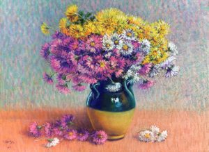 sl 03 a composision of color pastel 55x38 cm 1993