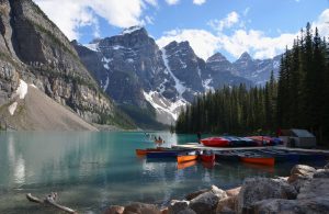 light and color in motion, moraine lake, canada
