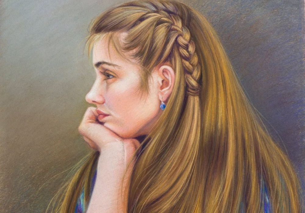 P 01, Golestan, Pastel, 55x55 cm, 2003