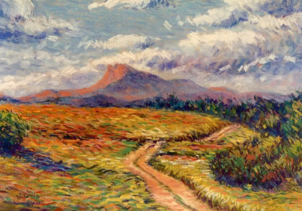 Adam mountain, Pastel, 35x27 cm, 1985